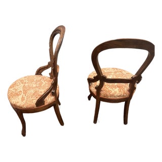 Vintage Upholstered Chair (Set of 2) For Sale