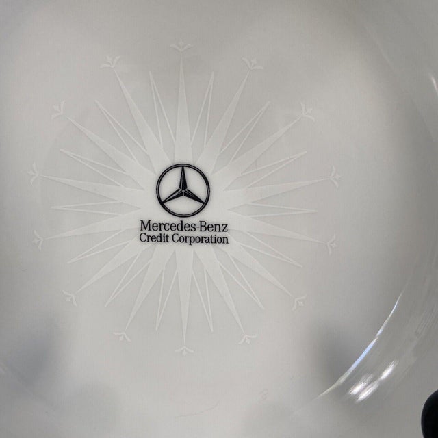 White Tiffany Mercedes Benz Porcelain Bowl Commemorative - Made in Japan For Sale - Image 8 of 14