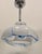 Space Age Hanging Light in Blue and White, 1980s For Sale - Image 9 of 15