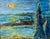 Mediterranean Atmospheric Mediterranean Landscape – Heavy Impasto Oil on Canvas For Sale - Image 3 of 6
