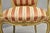 Antique French Louis XV Style Gold Giltwood Pink Stripe Fauteuil Arm Chair, Pair For Sale - Image 13 of 18