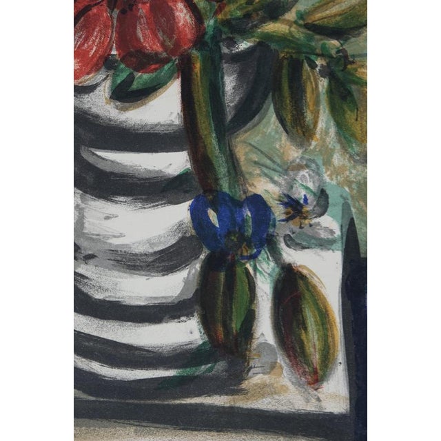 Franz Priking, Still Life with Bouquet of Flowers, Lithograph For Sale - Image 4 of 8