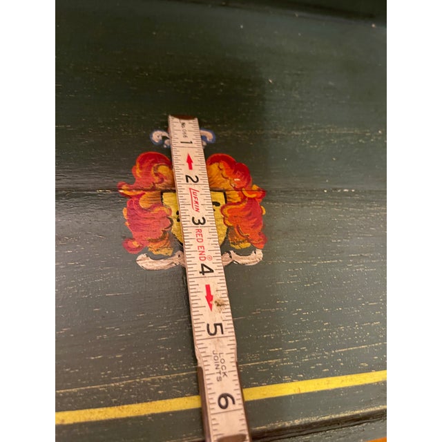 Wood VTG/Antique Florentine Wooden Hand Painted Organizer Box Storage Case Secretary For Sale - Image 7 of 12