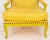 Louis XV Style Yellow Painted Upholstered Armchair For Sale In New York - Image 6 of 10