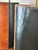 1960s Pair Mid Century Modern Stitched Two Tone Leather Wrapped Table Lamps For Sale - Image 5 of 7