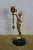 Japanese Linden Art Nouveau Swinging 8 Day Diana Statue Desk Clock 14" For Sale - Image 12 of 18