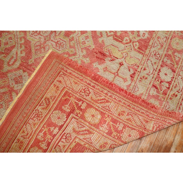 Early 20th Century Antique Zabihi Collection Turkish Oushak Rug - 6'10" x 10'3" For Sale - Image 4 of 9