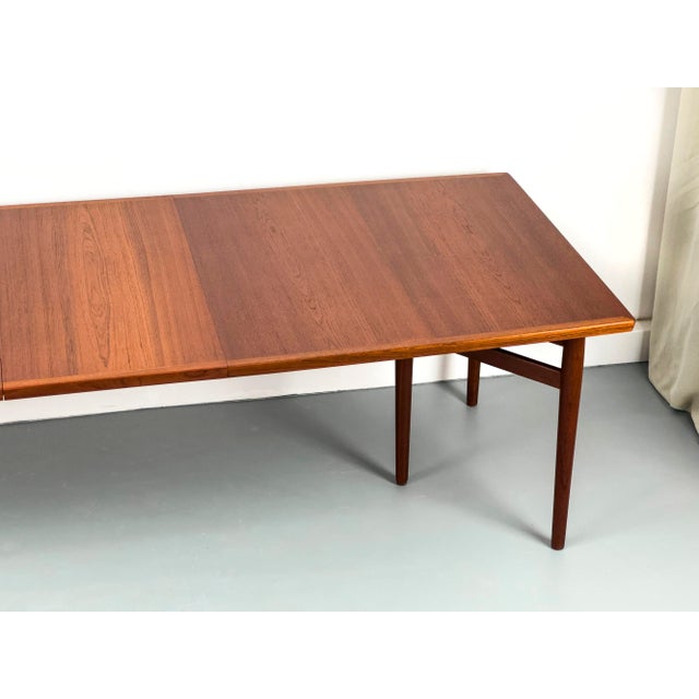 Arne Vodder Model 201 Dining Table in Teak by Arne Vodder for Sibast, 1960s For Sale - Image 4 of 18