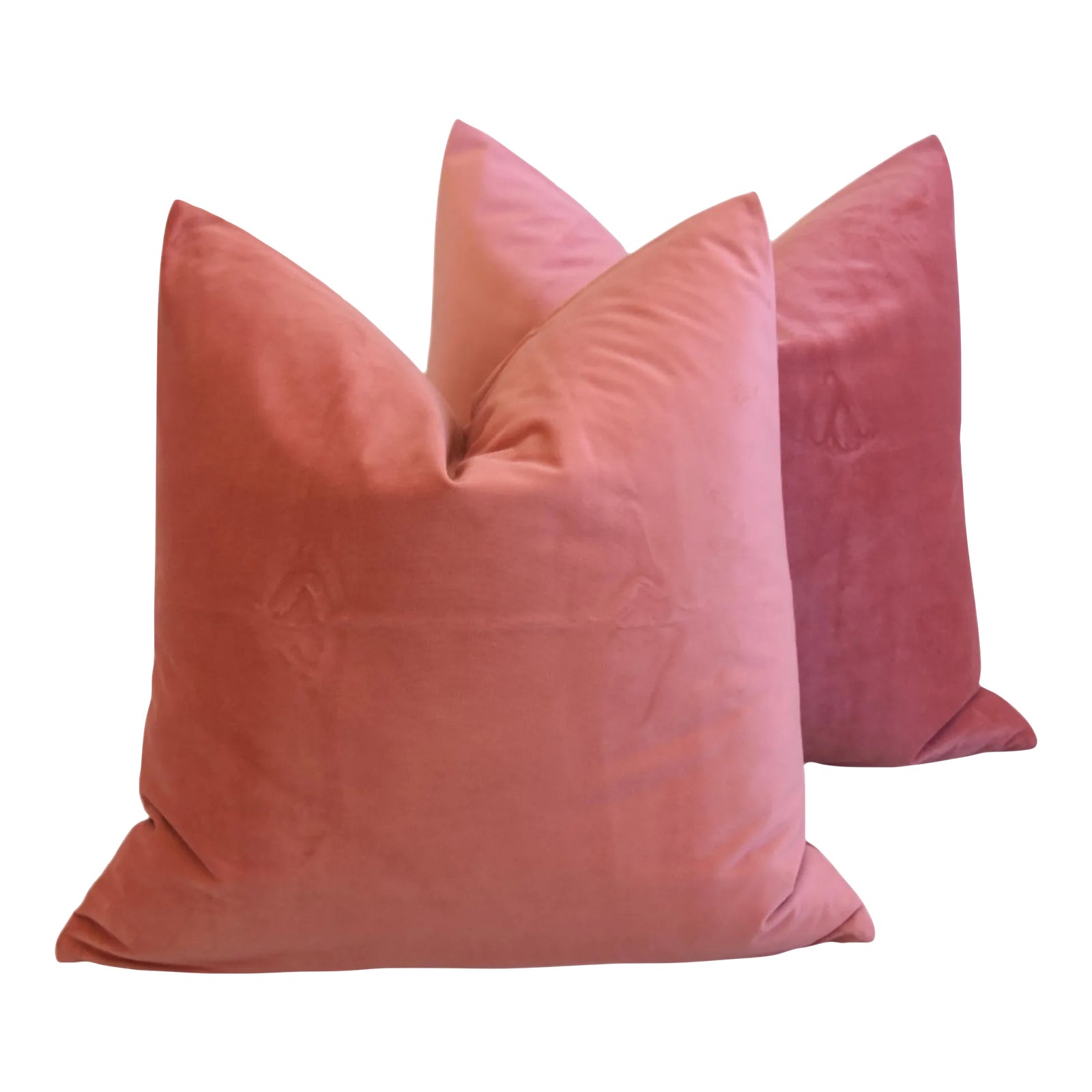 Double Sided Coral Velvet Feather/Down Pillows 20