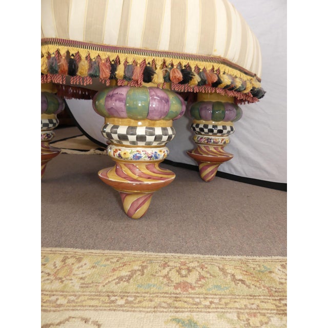 Vintage MacKenzie Childs Ottoman Setting Seat Chairish