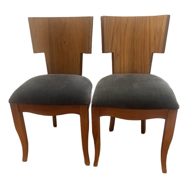 Unique Style Side Chairs- Pair For Sale