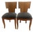 Unique Style Side Chairs- Pair For Sale