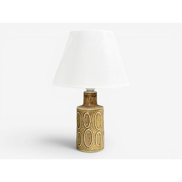 Brown Desiree Stentöj, Table Lamp, Brown Stoneware, Denmark, 1960s For Sale - Image 8 of 9