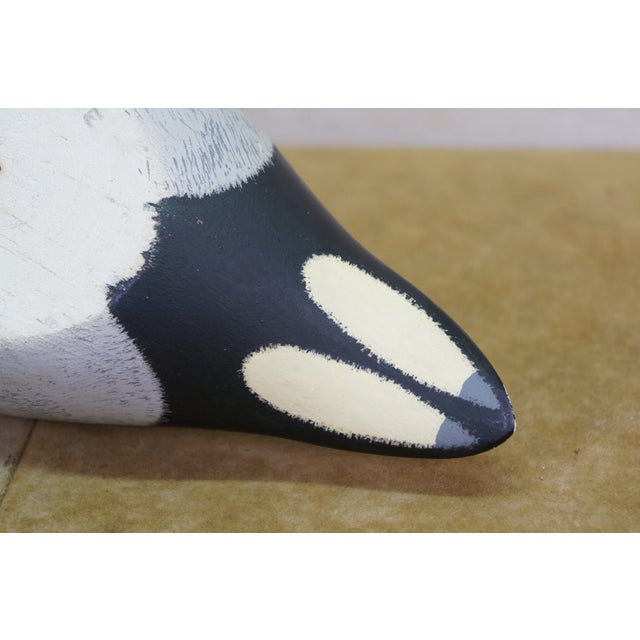 Vintage 1977 the Decoy Shop Hand-Carved White Pine Green-Winged Teal Drake Decoy For Sale - Image 9 of 14