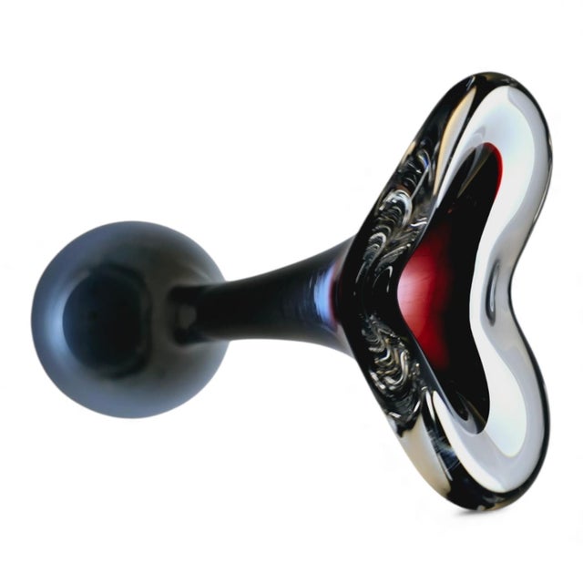 TAN-SI Vase by Nils Landberg for Orrefors, 1960s For Sale - Image 3 of 7