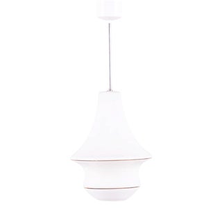 Art Deco Chandelier in Opal Glass, Czech, 1940s For Sale