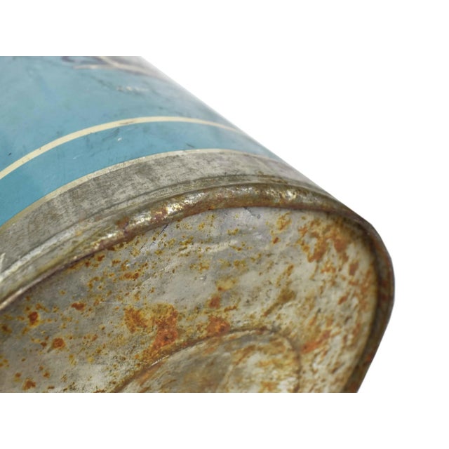 Early 1900's Large Bluhill Brand Coffee Martin Bros. Co Coffee Tin Usa For Sale - Image 12 of 12