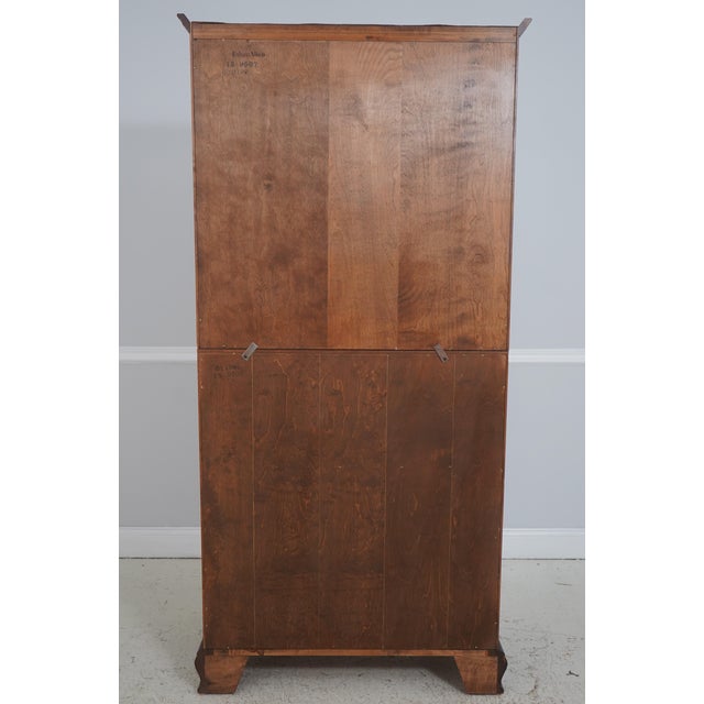 Ethan Allen Maple Secretary Desk Bookcase Top For Sale - Image 17 of 18