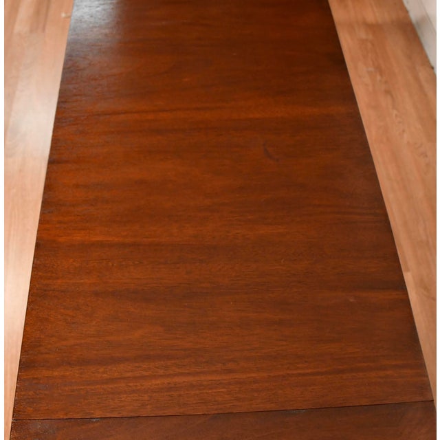 We are pleased to offer this beautiful English Regency style Drop-leaf sofa table, from the 1930s. This Table is made of...