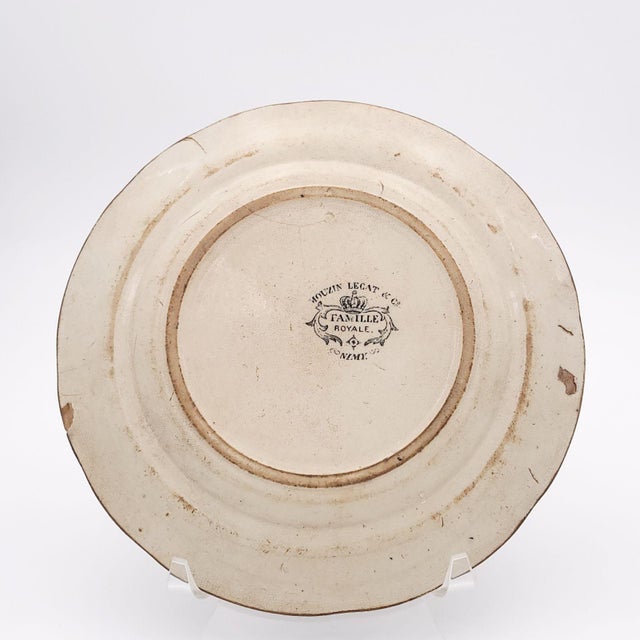 Mid 19th Century "Comte De Flandre" Plate, Belgium Circa 1860 For Sale - Image 5 of 8