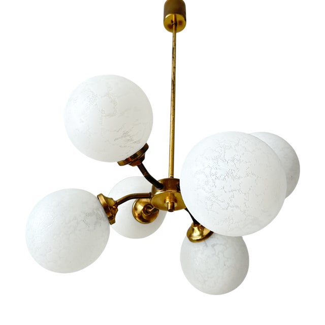 Vintage Sputnik Chandelier, 1970s For Sale