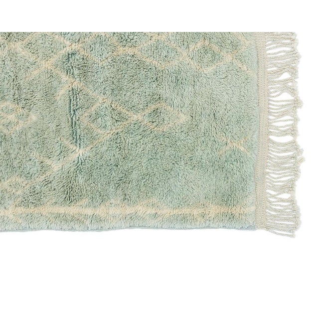 Textile Premium Hand-Knotted Moroccan Wool Rug | 11'0" X 7'4" | One of a Kind For Sale - Image 7 of 9