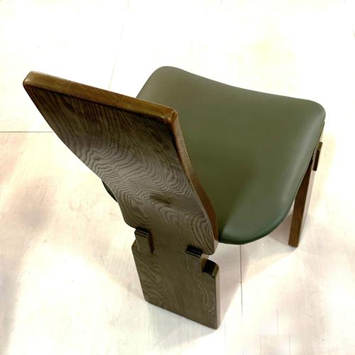 Vintage Sculptural High-Back Dining Chairs in Oak, 1970s, Set of 4 For Sale - Image 16 of 18