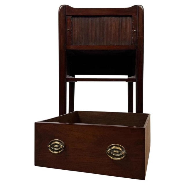18th Century English Mahogany Cabinet with Sliding Door For Sale - Image 3 of 12