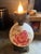 Pink Vintage "Gone With the Wind” Hurricane Parlor Lamp Double Globe Pink Roses For Sale - Image 8 of 11