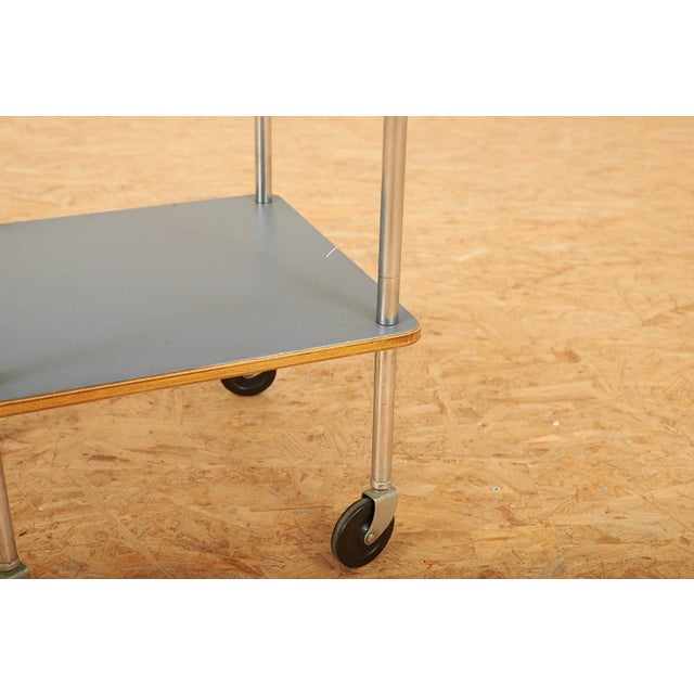 Side Table in Chrome-Plated Steel Tube Frame For Sale - Image 6 of 10
