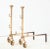 1940s Rose Brass Large Andirons - A Pair For Sale In New York - Image 6 of 13