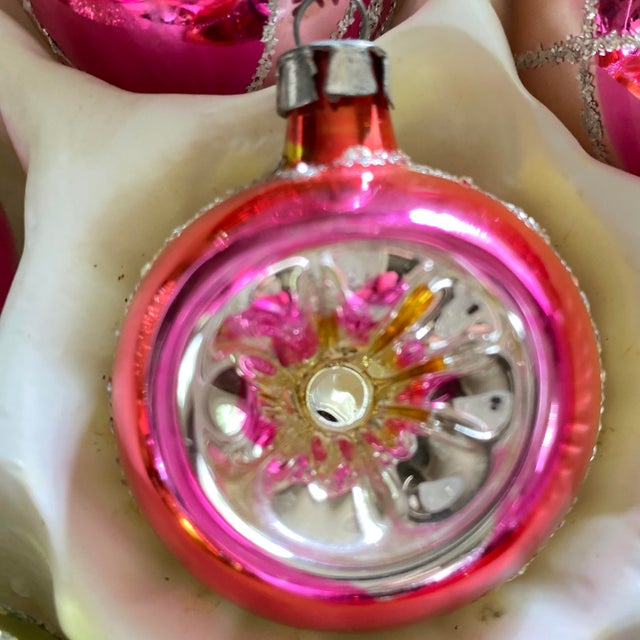 Traditional Vintage German Glass Christmas Tree Ornaments - Set of 8 For Sale - Image 3 of 18