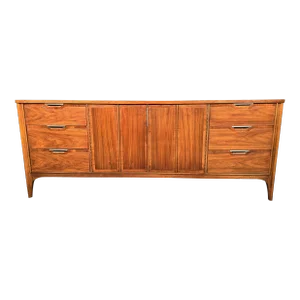 Kent Coffey “Impact” Mid Century Nine Drawer Lowboy Dresser