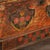 19th Century Rustic Pine Original Painted Flat Top Trunk For Sale - Image 10 of 12