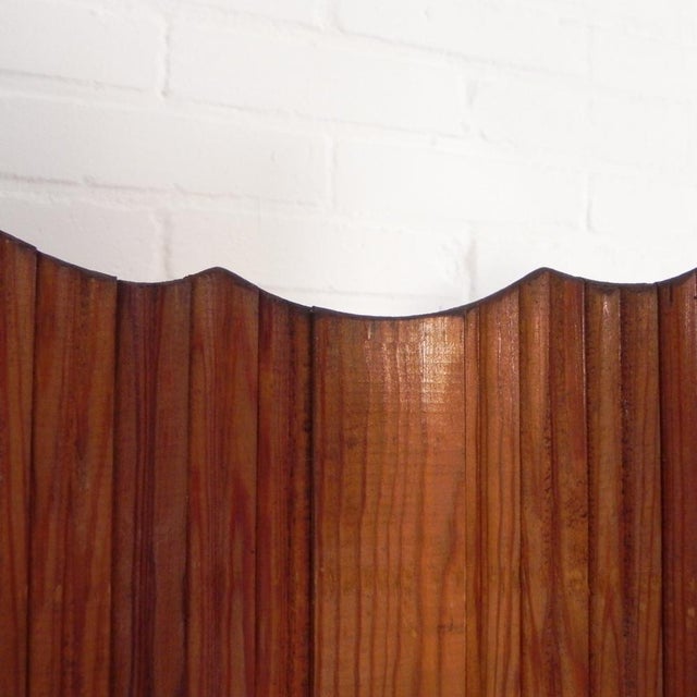 Room Divider with Pine Slats in the style of Baumann for S.N.S.A., 1950s For Sale - Image 14 of 18