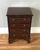 1920s-30s art deco style inlaid wood 4-drawer small chest or nightstand w/ knocker loop handles/pulls. Some minor surface...