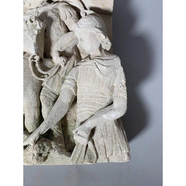 Renaissance High-relief limestone sculpture, 15th century, Stations of the Cross For Sale - Image 3 of 6