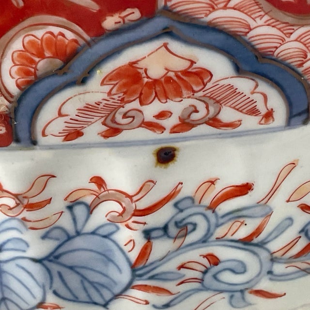 18th Century Imari Bowl With Fluted Bottom For Sale - Image 10 of 11
