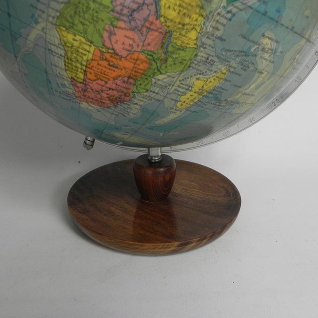 Rath Globe of Papier-Mâché on a Wooden Base, 1960s For Sale - Image 13 of 18