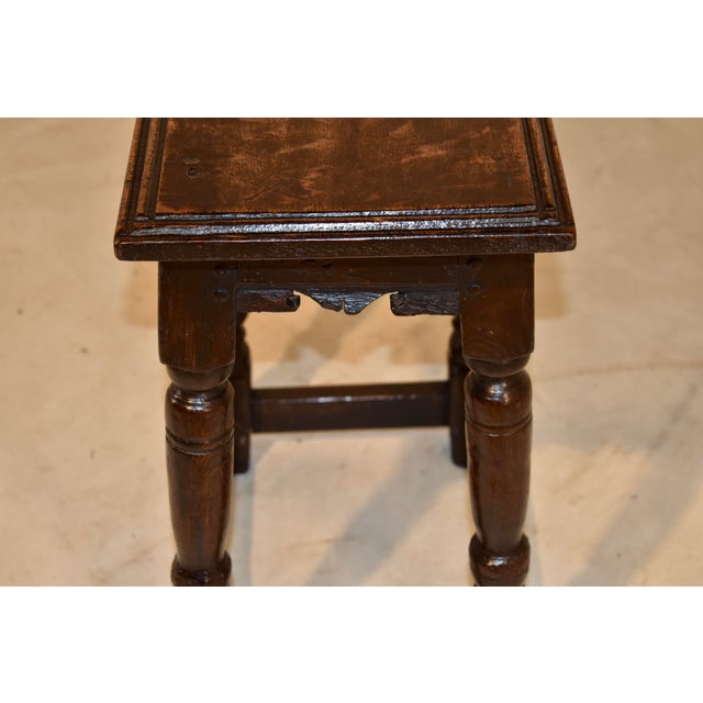 17th Century Oak Joint Stool From England For Sale - Image 14 of 15