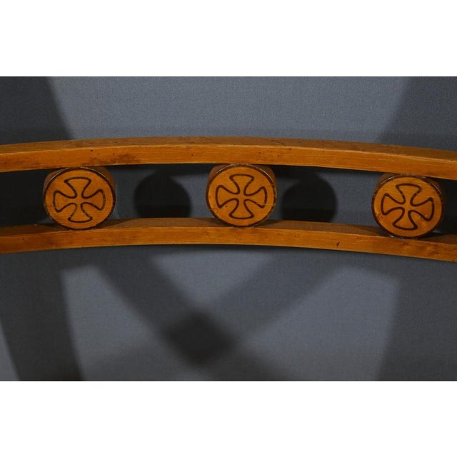 Blue Set of Speckled Maple Armchairs, 1950s For Sale - Image 8 of 18