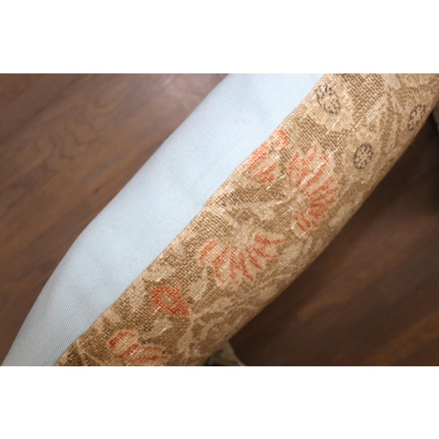 A mini-size pillow made from an antique Persian senneh rug. 11'' x 13'' item p5207