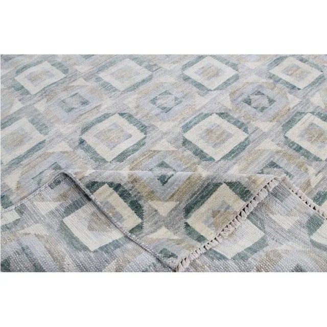 Transitional Handwoven Transitional Area Rug 9’1″ X 11’10” For Sale - Image 3 of 10