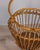 Vintage Italian Bamboo and Wicker Basket, 1960s For Sale - Image 6 of 8
