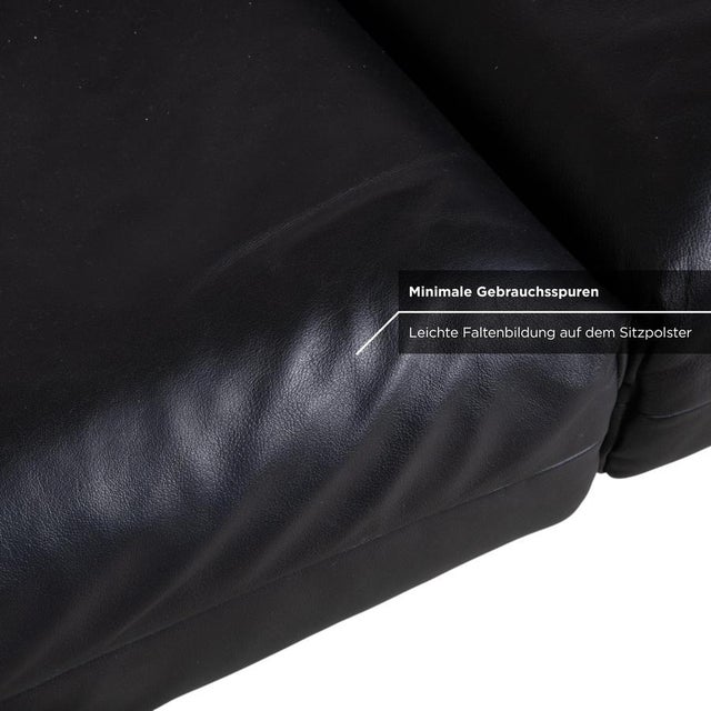 Leather Plura Two-Seater Sofa witn Manual Function from Rolf Benz For Sale - Image 10 of 15