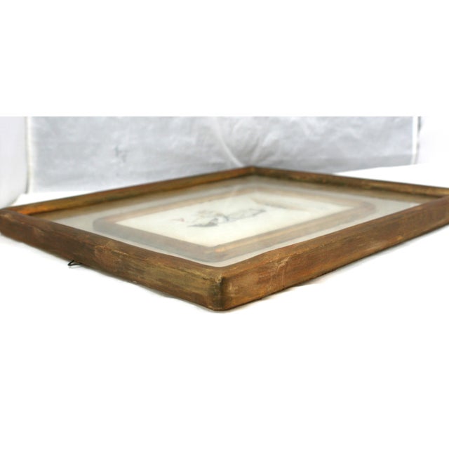 Early 20th Century Early 20th Century Framed Italian Watercolor Street Cry Traveling Pastry Chef Painting "Pasticcere Ambulante" For Sale - Image 5 of 12