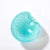 This serene and elegant Mid-Century Modernist Hand-Blown Murano Glass Dish with Curved Lip in Aquamarine and White...