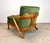 Wood Mid Century Modern Pecan Wood “Sophisticate” Lounge Chair by Tomlinson Restored For Sale - Image 7 of 12