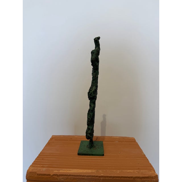 Green Dirce De Assis Cavalcanti Attr. Bronze Patinated Brutalist Sculpture, 1990s For Sale - Image 8 of 14