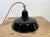Industrial Black Enamel Factory Pendant Lamp, 1960s For Sale - Image 9 of 16